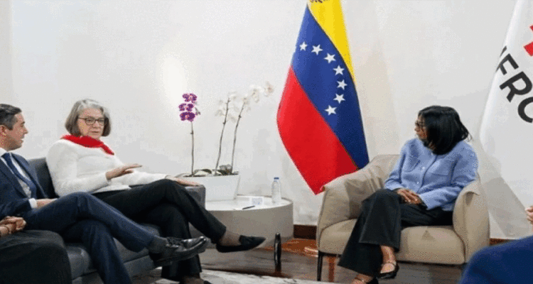 Presidenta (e) Rodríguez recibió a la presidenta de la Federación Internacional de Sociedades de la Cruz Roja 1 Federación