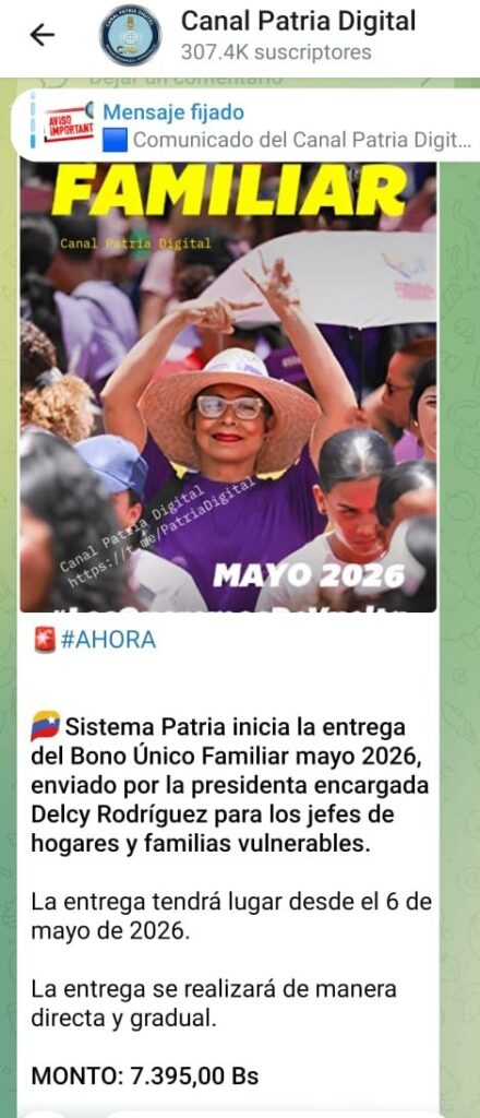 Está cayendo con un aumentico el Bono Único Familiar 2 WhatsApp Image 2026 05 06 at 3.56.32 PM e1778098571264