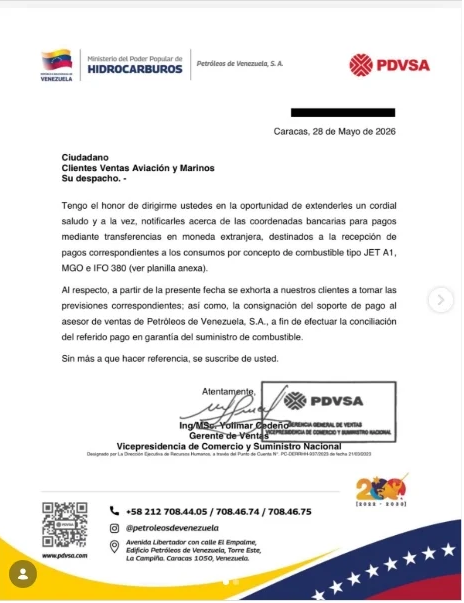 Aerolíneas internacionales que operan en Venezuela confirmaron primeros pagos de combustible a EE. UU. 2 75