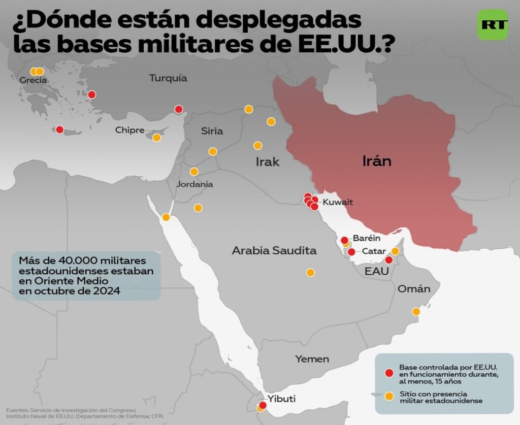 EE. UU. e Irán siguen intercambiando ataques en pleno «alto al fuego» y las «negociaciones» en curso 2 Bases militares