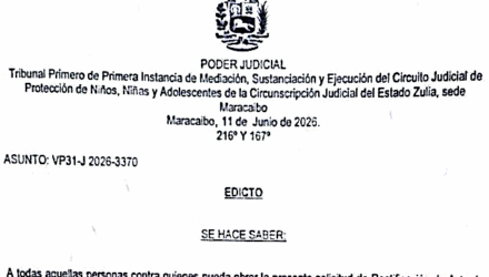 Notificación a todos los que puedan tener interés en la solicitud de Genesis Vanessa Villalobos Prieto para rectificación de Acta de Registro Civil 2 Captura de pantalla 2026 06 22 a las 16.30.56