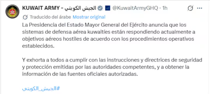 Irán continúa con sus ataques a objetivos estadounidenses 2 Guerra
