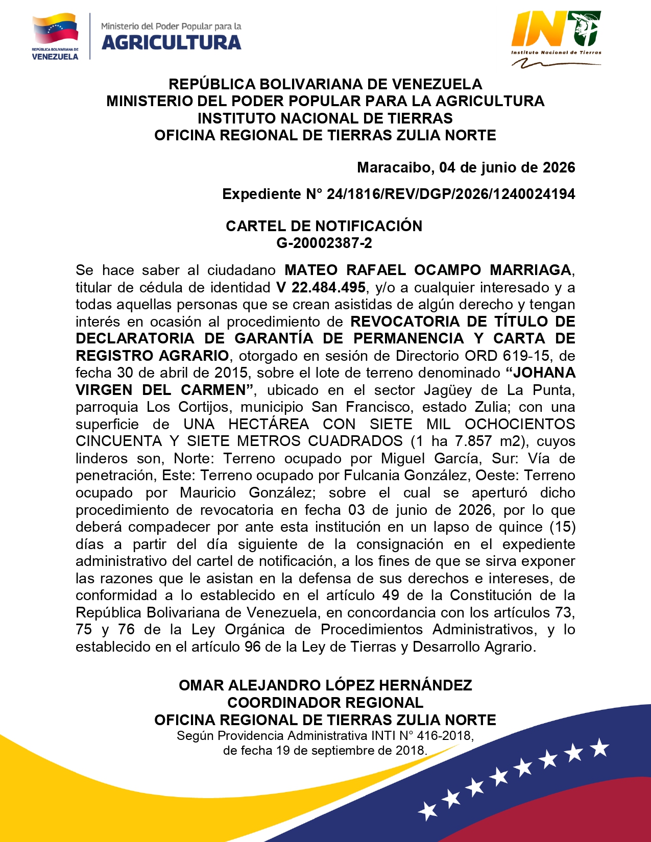 JOHANA VIRGEN DEL CARMEN