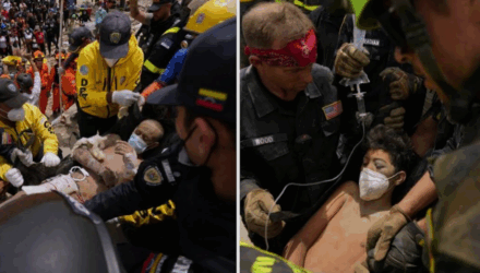 Rescate tras terremotos
