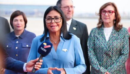 Presidenta (e) Rodríguez llegó a la India: Fortalecerá las relaciones diplomáticas, comerciales y de cooperación 2 Rodríguez