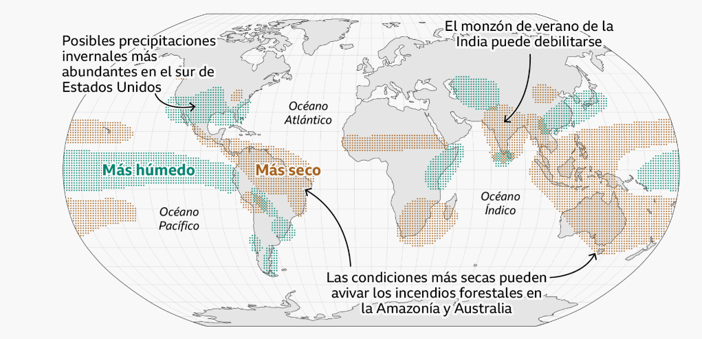 El «súper» Niño puede ser el evento climático más extremo en décadas 4 precipitaciones