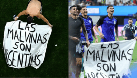 Los jugadores argentinos se atrevieron y reivindicaron la soberanía de Las Malvinas en el partido de la semifinal 3 Reino Unido