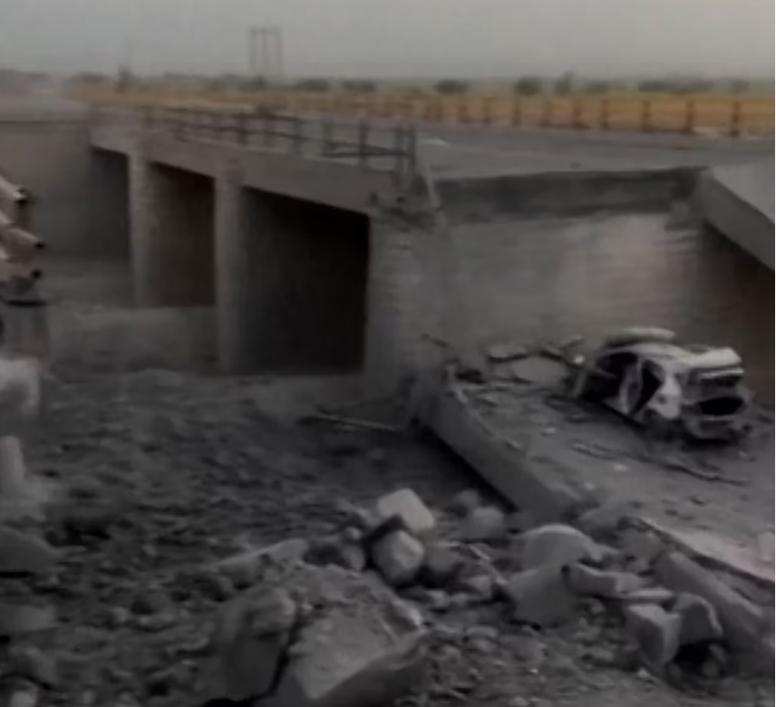 Trump cumplió su promesa y destruyó puentes claves en Irán 2 Ataque a puente