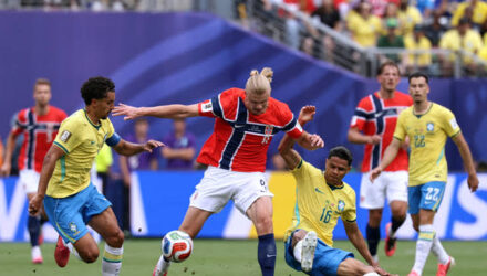 El vikingo Haaland liquidó a Brasil 2 Haaland