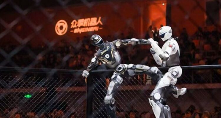 China celebró primer torneo de lucha libre entre robots humanoides 1 Robot
