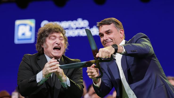Justicia de Brasil investigará quién pagó el viaje de Milei a Brasil para insultar a Lula 2 Milei Bolsonaro