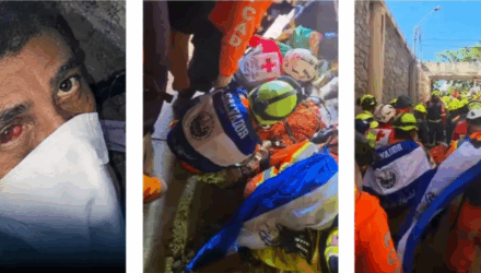 Rescatistas trabajaron 72 horas seguidas para rescatar al vigilante que quedó atrapado en una garita 3 Rescate milagroso