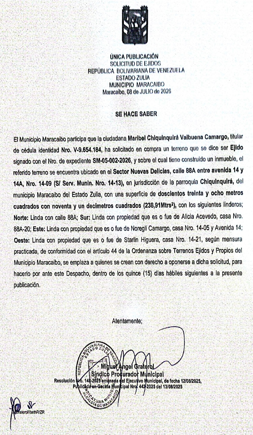 SOLICITUD DE EJIDOS