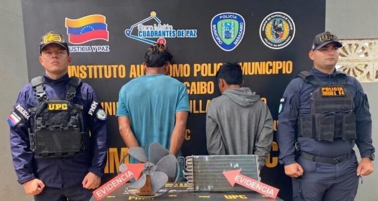 Polimaracaibo desarticuló presunto grupo dedicado al hurto de comercios y capturó a dos ciudadanos 1 Polimaracaibo