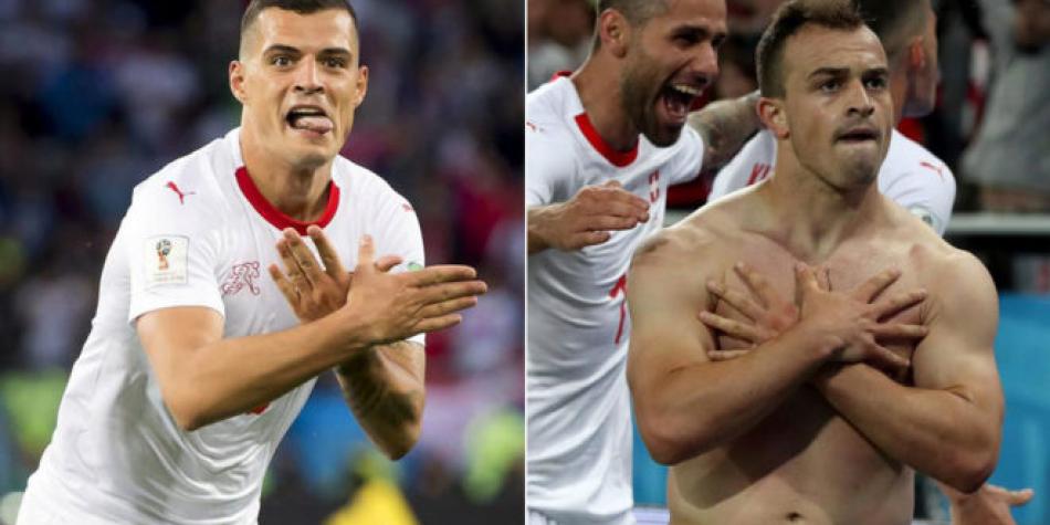 Qué ha pasado en otras ocasiones cuando los futbolistas han mostrado pancartas políticas como los de Argentina con las Malvinas/Falklands 4 Xhaka