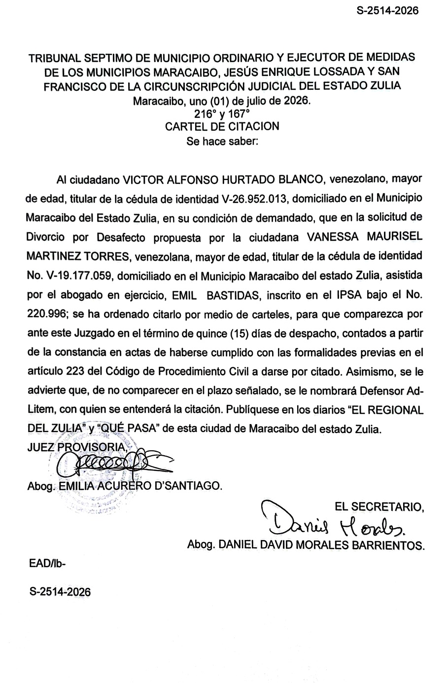 cartel 2514