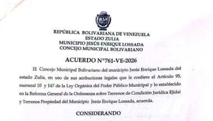 Municipio Lossada | Acuerdo de Desafectación y venta de terreno No.761-VE-2026 en beneficio de Alí Alexander Balzán Ochoa 2 2r1Rdnr7 WhatsApp Image 2026 08 24 at 8.00.47 AM 1