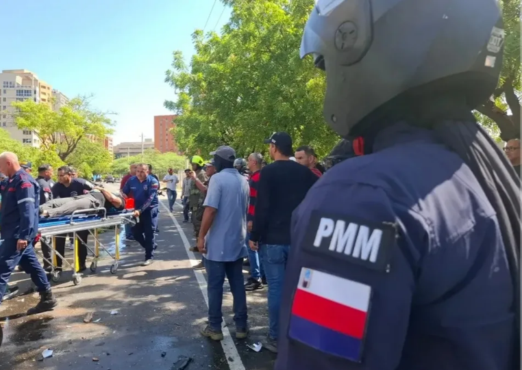 Se registró un triple choque en la avenida El Milagro en Maracaibo 3 Accidentados