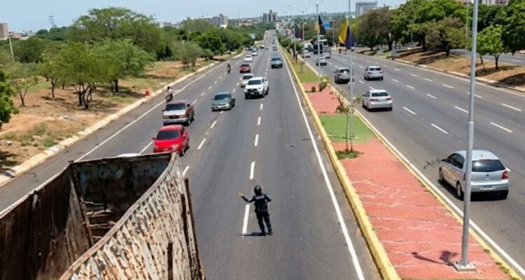 Gandola chocó contra el distribuidor Pomona en la C1 1 Gandola