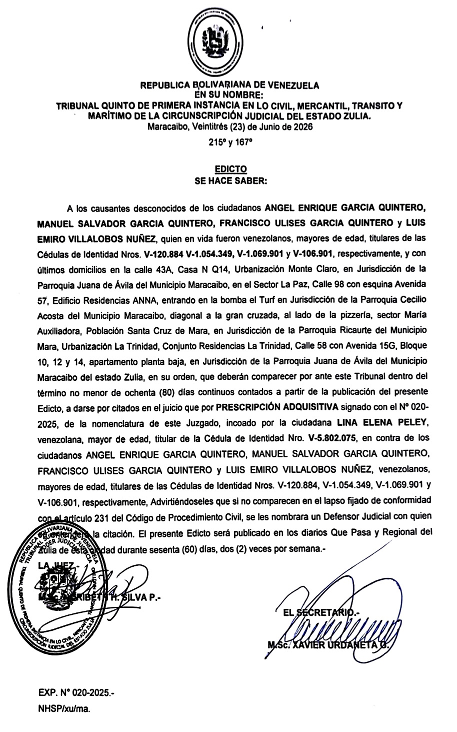 Edictos aherederos