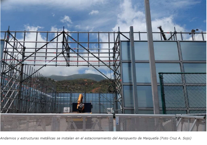 Así va será la terminal temporal del aeropuerto de Maiquetía en el estacionamiento 2 Maiquetia 3