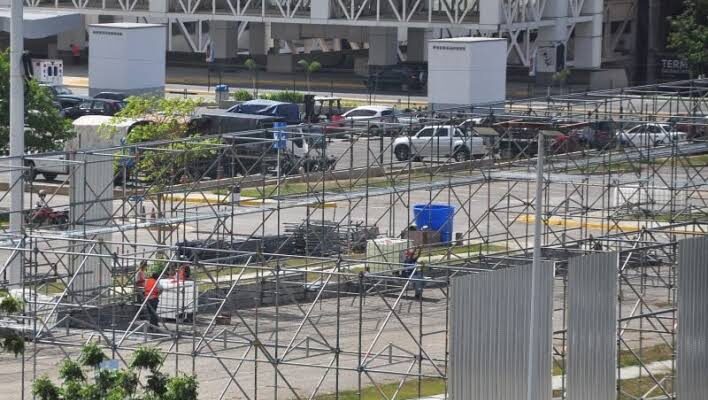 Así va será la terminal temporal del aeropuerto de Maiquetía en el estacionamiento 1 Maiquetia5