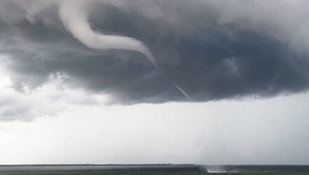 Tromba lacustre y nubes impresionantes impactaron a los zulianos este domingo 4 Tromba