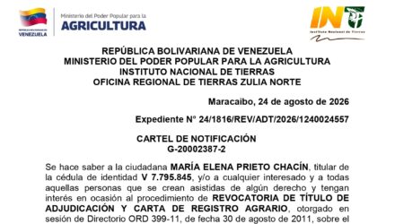 INTI | Cartel de Notificación de Revocatoria a María Elena Prieto Chacín 2 vDc6FkKi LA ZULIANA