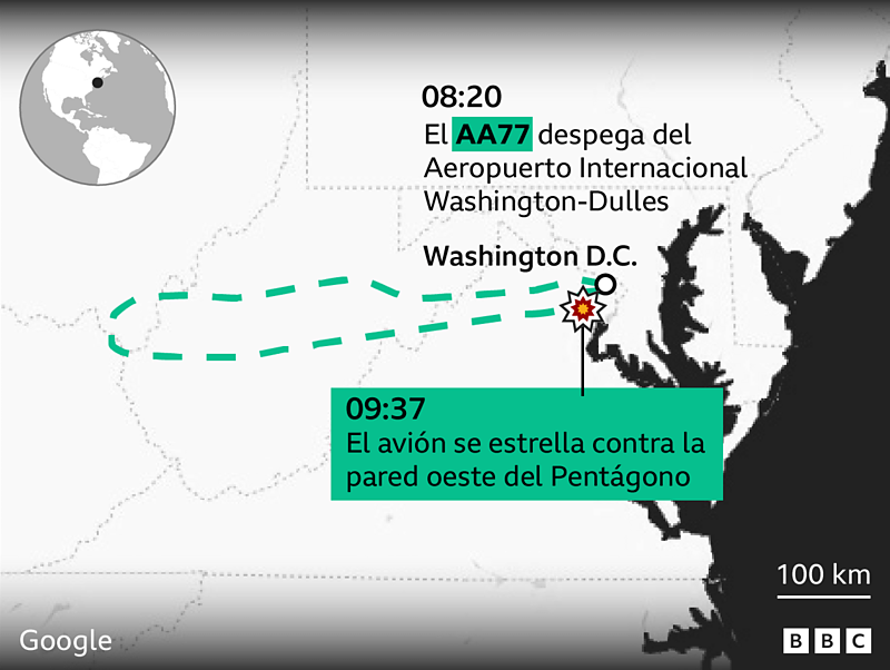 Un 11 de septiembre cambió la geopolítica y la guerra para siempre 16 AA77
