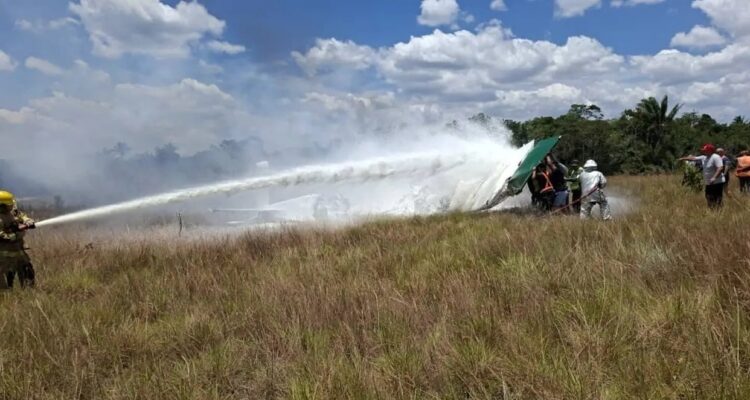 Avioneta se estrelló en la Gran Sabana 1 Avioneta