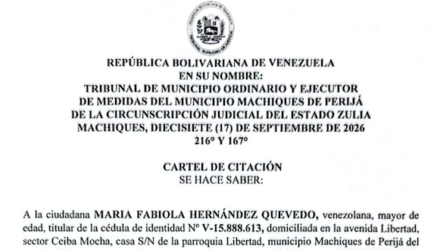 Cartel de Citación a María Fabiola Hernández Quevedo al juicio por Divorcio por Desafecto 2 Captura de pantalla 2026 09 18 a las 15.25.48