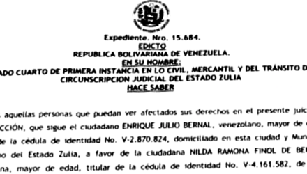 Edicto para todos aquellos que puedan tener interés en el juicio por Interdicción intentado por Enrique Julio Bernal 2 Captura de pantalla 2026 09 23 a las 17.50.27