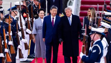 Trump recibió a Xi en el aeropuerto. Una bienvenida por un presidente que no se veía en décadas en EE.UU. 3 Trump, Xi