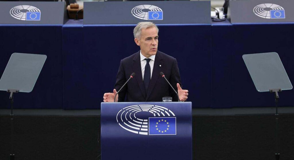Trump amenazó con «grandes» aranceles a la UE si negocia con Canadá 2 Carney