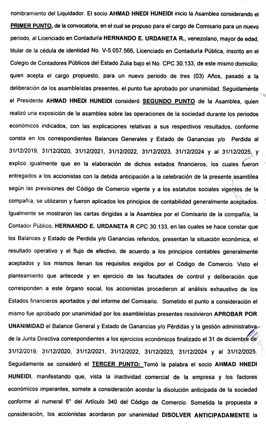 2nda. Publicación del Acta de la Asamblea General Extraordinaria de Accionistas de Niketown C.A. con ocasión de su Dilolución 2 Niketown2
