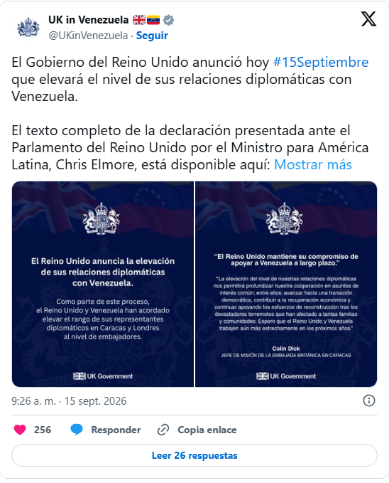 Reino Unido nombrará embajador en Caracas 2 Reino