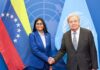 Delcy Rodríguez y secretario general de la ONU conversaron sobre fortalecimiento de la protección social en Venezuela 8 Rodríguez