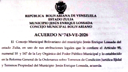 Municipio Lossada | Acuerdo de Desafectación y venta de terreno No. 743-VE-2026 en beneficio de Lissette Chiquinquirá Carrizo Delgado 2 3DnM7Kem Captura de pantalla 2026 10 02 a las 11.28.05
