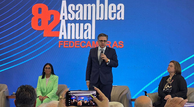 Delcy Rodríguez anunció reforma tributaria 2 Capozzolo 82° Asamblea Anual de Fedecamaras