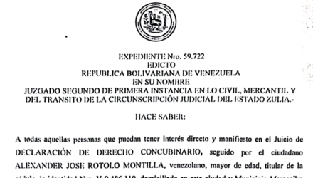 Edicto para todos los que puedan tener en el juicio contra Marihug del Pilar Sánchez Paz por Declaración de Derecho Concubinario 3 Captura de pantalla 2026 10 05 a las 13.42.55