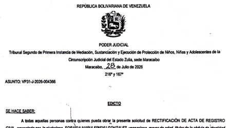 Edicto para todos aqueloos que puedan tener interés en el juicio por Rectificación de Acta de Registro Civil incoado por Soraida Maria Epieyu González 3 Captura de pantalla 2026 10 15 a las 9.57.51 a. m