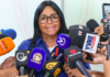 Delcy Rodríguez al comentar el regreso de María Machado pidió cesar «el show en la política y apostar al diálogo» 5 Delcy Rodríguez, María Machado