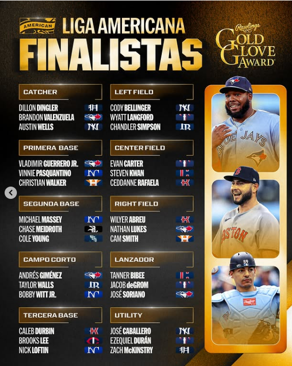 Ocho venezolanos van tras el Guante de Oro en la MLB 3 Guante