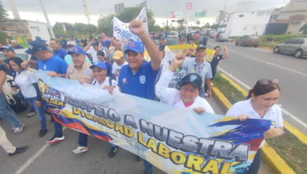 Trabajadores marcharon en Maracaibo en rechazo a la reforma de las prestaciones sociales 3 Trabajadores