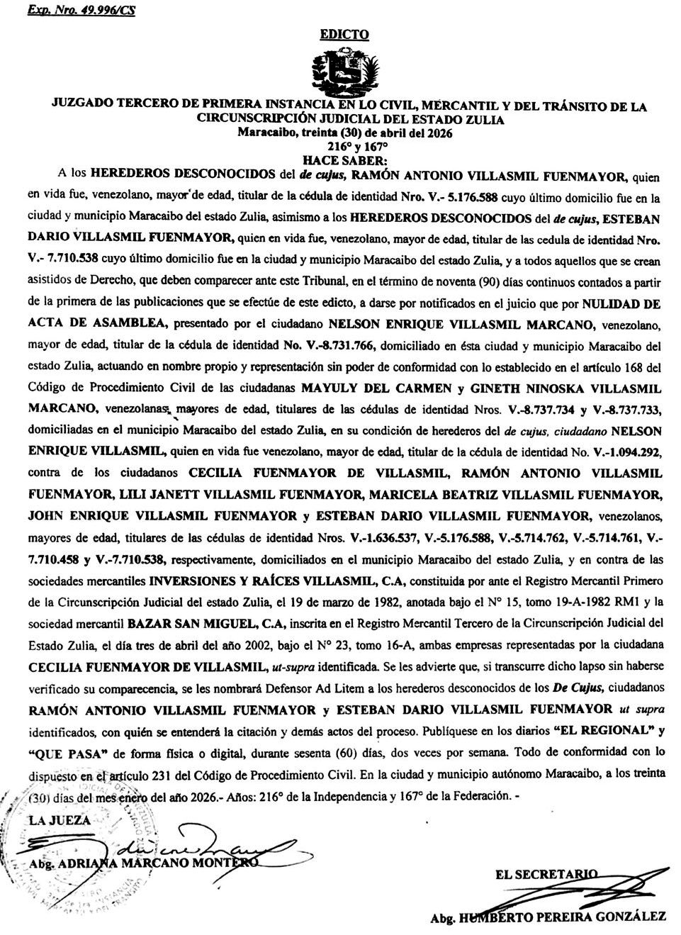 Ramon Antonio Villasmil Fuenmayor