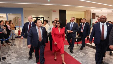 Delcy Rodríguez se reunió con el director general de la FAO 2 Rodríguez